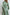 Adriana Olive Faux Silk Puffed Sleeve Maxi Dress