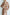 Adriana Beige Faux Silk Puffed Sleeve Maxi Dress