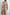 Adriana Beige Faux Silk Puffed Sleeve Maxi Dress