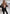 Adriana Black Single-Breasted Crepe Two-Piece Suit