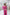 Eleonora Fuchsia Satin Long-Sleeve Maxi Dress