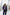 Aurora Navy Shawl Lapel Two-Piece Crepe Suit