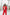Aurora Red Shawl Lapel Two-Piece Crepe Suit