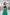 Adriana Green High Waist Slit Cuff Culottes