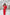 Francesca Red Square Neckline Crepe Midi Dress
