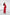 Adriana Red Puff Sleeve Satin Wrap Midi Dress