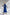 Aurora Navy High-Neck Side-Slit Midi Dress