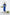 Beatrice Blue Satin Silk Puff Sleeve Wrap Midi Dress