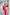 Aurora Red Sweetheart Puff-Sleeve Midi Dress