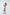 Aurora Beige Backless Puff Sleeve Midi Dress