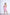 Beatrice Pink Off-the-Shoulder Belted Mini Dress