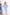 Giulia Sky-Blue Long Sleeve Two-Piece Top & Maxi Skirt Set