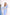 Giulia Sky-Blue Long Sleeve Two-Piece Top & Maxi Skirt Set