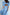 Sky-Blue Backless Puff-Sleeve Midi Dress