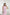 Beatrice Pink Sleeveless Crepe Diagonal Midi Dress