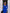Ginevra Blue Square-Neck Lace-Panel Midi Dress