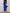 Ginevra Blue Square-Neck Lace-Panel Midi Dress