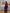 Beatrice Red Shawl-Collar Puff-Sleeve Belted Tunic Blouse