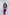 Fiamma Purple Satin V-Neck Slip Midi Dress