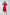 Camilla Red Puff Sleeve Midi Dress