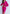 Aurora Fuchsia Satin Silk Wrap Long Sleeve Midi Dress