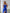 Adriana Blue Strapless V-Neck Culotte Jumpsuit