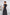 Ornella Black Sweetheart Peplum Chiffon Maxi Dress