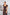 Ornella Brown Square-Neck Puff-Sleeve Chiffon Maxi Dress