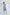 Chiara Blue Sleeveless Cotton Midi Dress