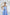 Chiara Blue Sleeveless Cotton Midi Dress
