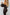 Aurora Black Puffed Sleeve Midi Prom Dress