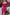 Eleonora Fuchsia Satin Long-Sleeve Maxi Dress