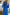 Adriana Blue V-Neck Puff-Sleeve Buttoned Midi Dress