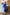 Adriana Blue Puff Sleeve Satin Wrap Midi Dress