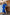 Adriana Blue Puff Sleeve Satin Wrap Midi Dress