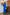 Adriana Blue Puff Sleeve Satin Wrap Midi Dress