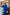 Adriana Blue Puff Sleeve Satin Wrap Midi Dress