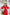 Adriana Red V-Neck Puff-Sleeve Buttoned Midi Dress