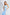 Adriana Sky-Blue Satin Top & Midi Skirt Two-Piece Set