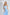Adriana Sky-Blue Satin Top & Midi Skirt Two-Piece Set