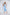 Adriana Sky-Blue Satin Top & Midi Skirt Two-Piece Set