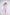Beatrice Pink Sleeveless Crepe Diagonal Midi Dress