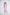 Beatrice Pink Sleeveless Crepe Diagonal Midi Dress