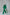Adriana Green Belted Double-Breasted Crepe Suit Two-Piece