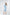 Adriana Sky-Blue Backless Puff Sleeve Crepe Midi Dress