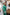 Camilla Emerald Satin Long Sleeve Bodycon Midi Dress