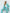 Beatrice Tiffany-Blue Single-Breasted Oversized Two-Piece Suit