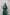 Beatrice Emerald Silk Long Sleeve Maxi Dress
