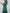 Beatrice Emerald Silk Long Sleeve Maxi Dress