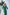 Adriana Emerald Long Sleeve V-Neck Midi Dress